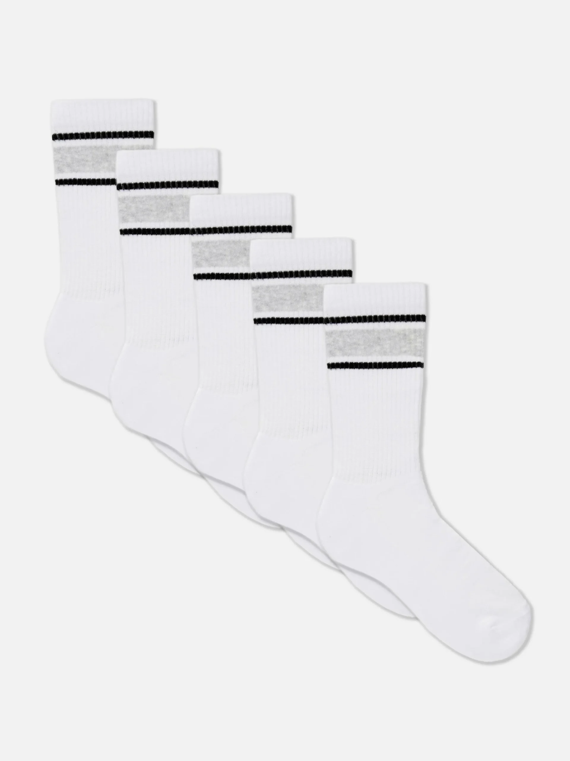Homme Primark Chaussettes|Vêtements De Sport|Lot De 5 Paires De Chaussettes De Sport à Rayures