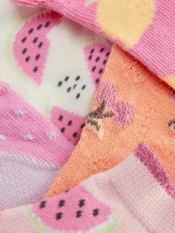 Enfant Primark Chaussettes Et Collants|Lot De 5 Paires De Chaussettes Pour Baskets à Motifs Fruits
