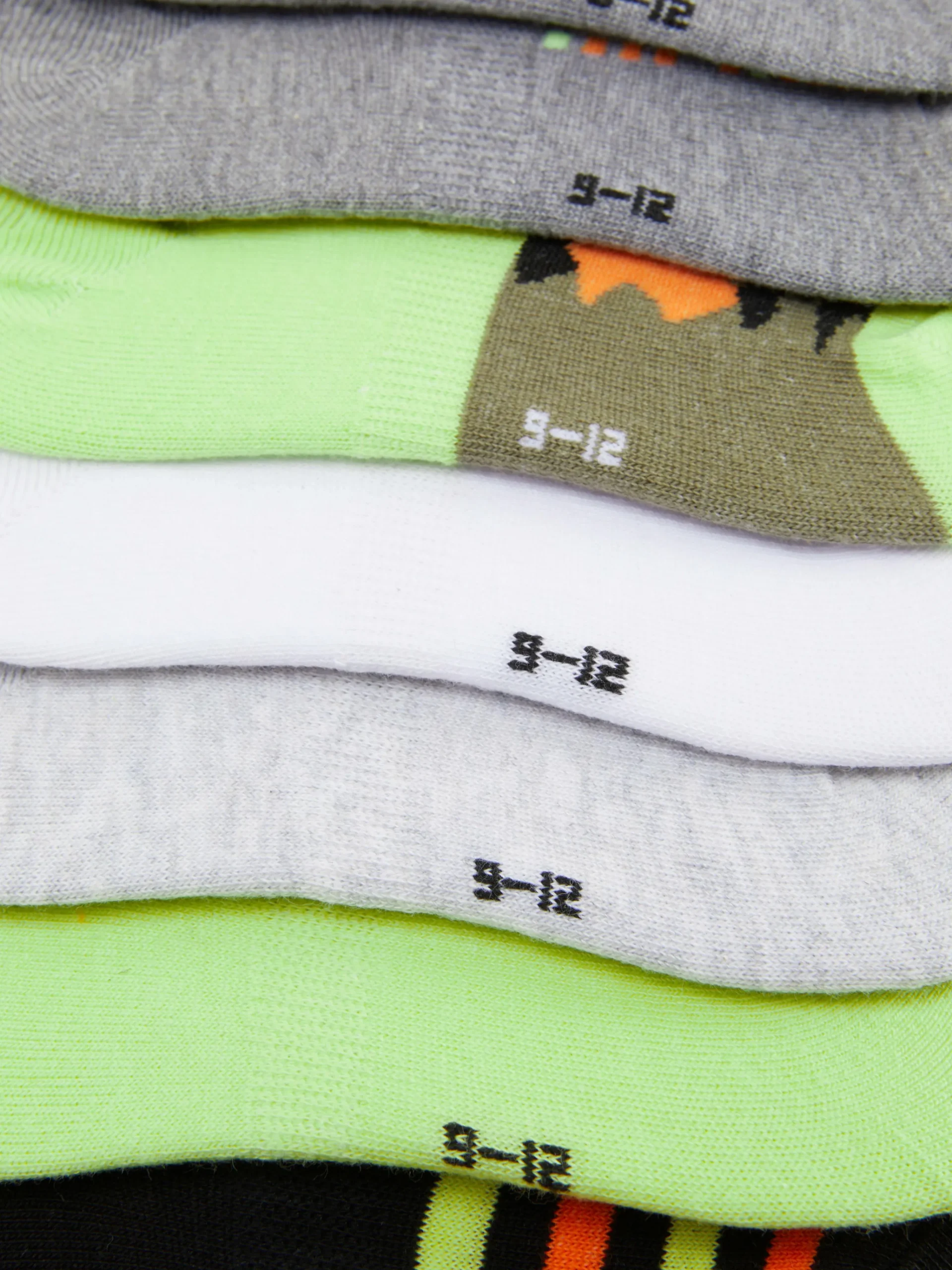 Enfant Primark Chaussettes|Lot De 7 Paires De Chaussettes Invisibles