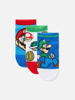 Enfant Primark Chaussettes|Lot De 3 Paires De Chaussettes Super Mario World