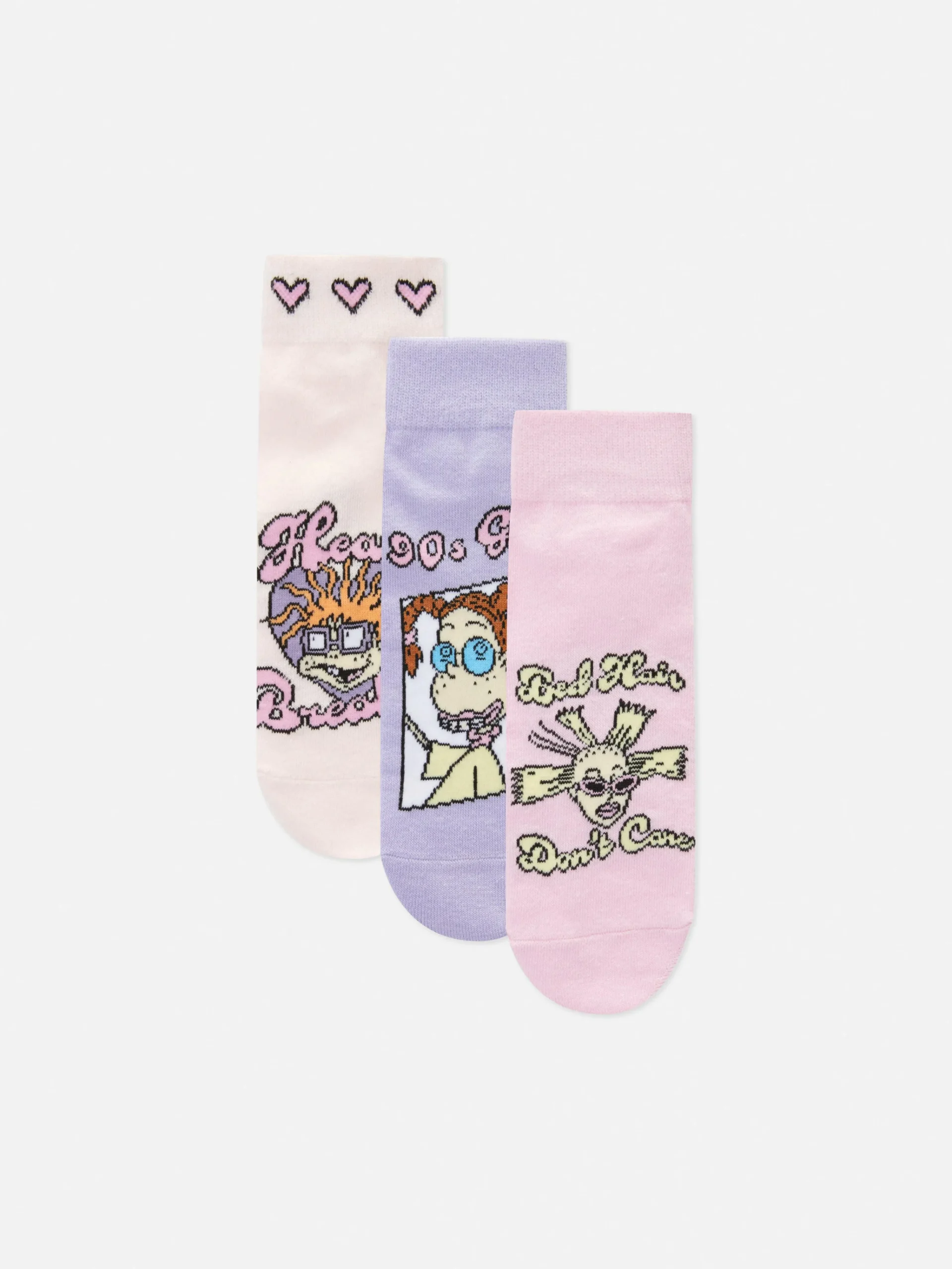 Femme Primark Chaussettes|Lot De 3 Paires De Chaussettes Pour Baskets Nickelodeon