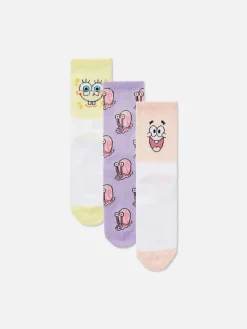 Femme Primark Chaussettes|Lot De 3 Paires De Chaussettes Bob L'éponge Femme