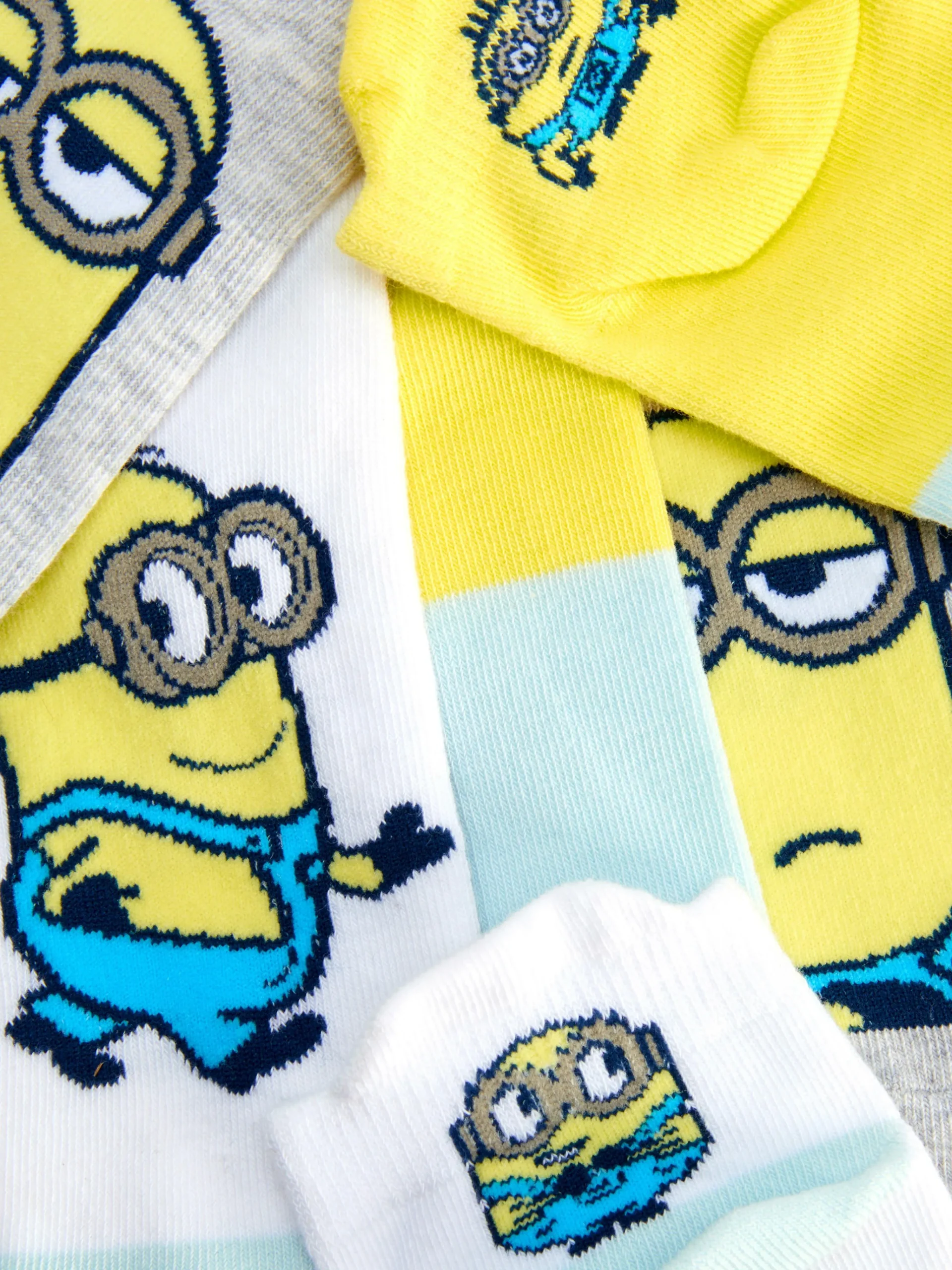 Femme Primark Chaussettes|Lot De 3 Paires De Chaussettes Pour Baskets Minions