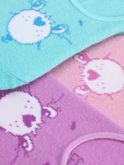 Femme Primark Chaussettes|Lot De 3 Paires De Chaussettes Invisibles Bisounours