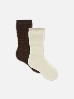 Femme Primark Chaussons|Chaussettes|Lot De 2 Paires De Chaussettes Douces