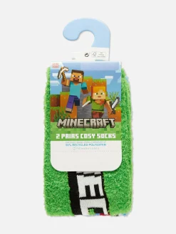 Enfant Primark Chaussettes|Lot De 2 Paires De Chaussettes Douces Minecraft