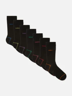 Homme Primark Chaussettes|Lot De 7 Paires De Chaussettes Jours De La Semaine