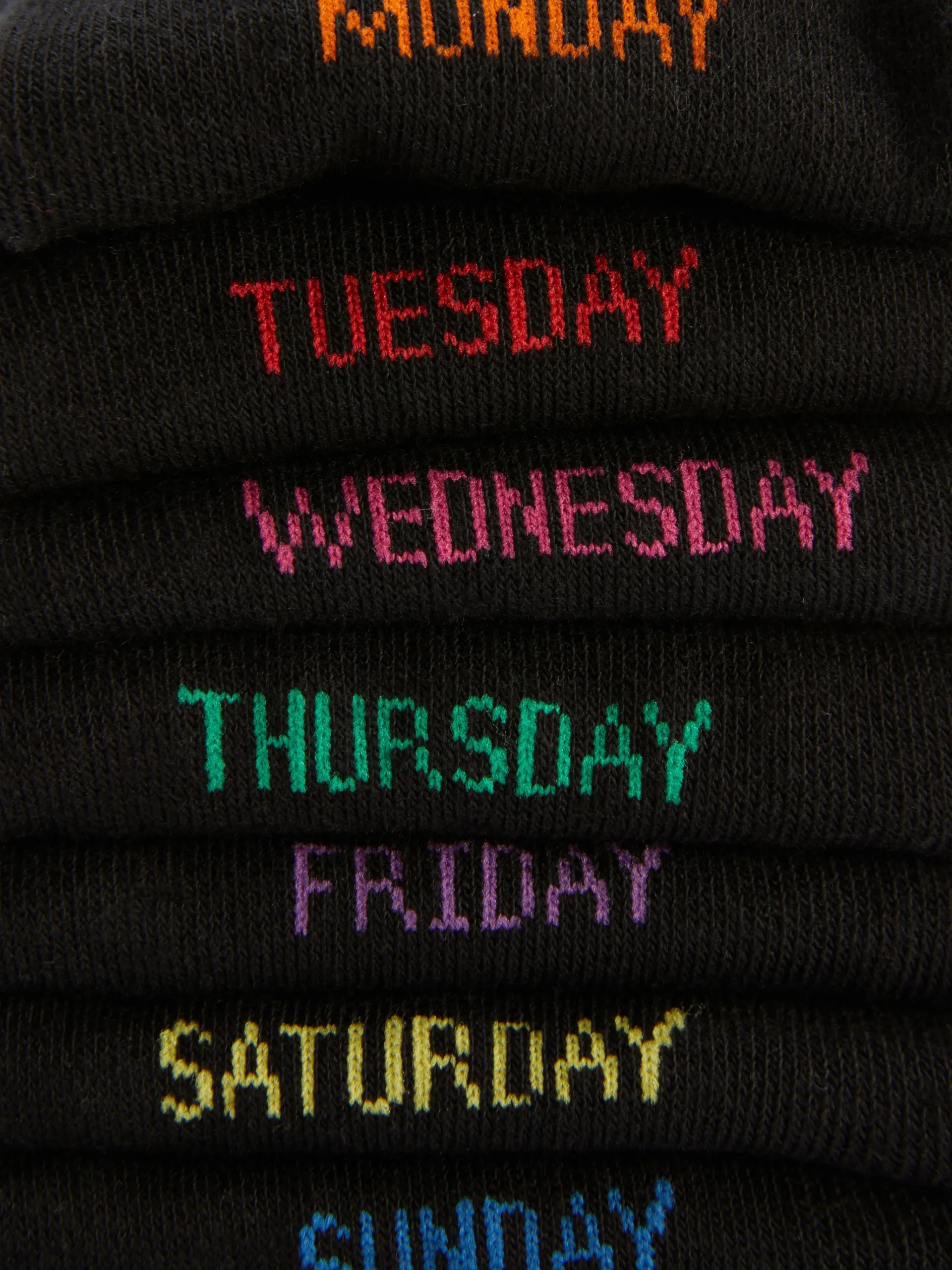 Homme Primark Chaussettes|Lot De 7 Paires De Chaussettes Jours De La Semaine