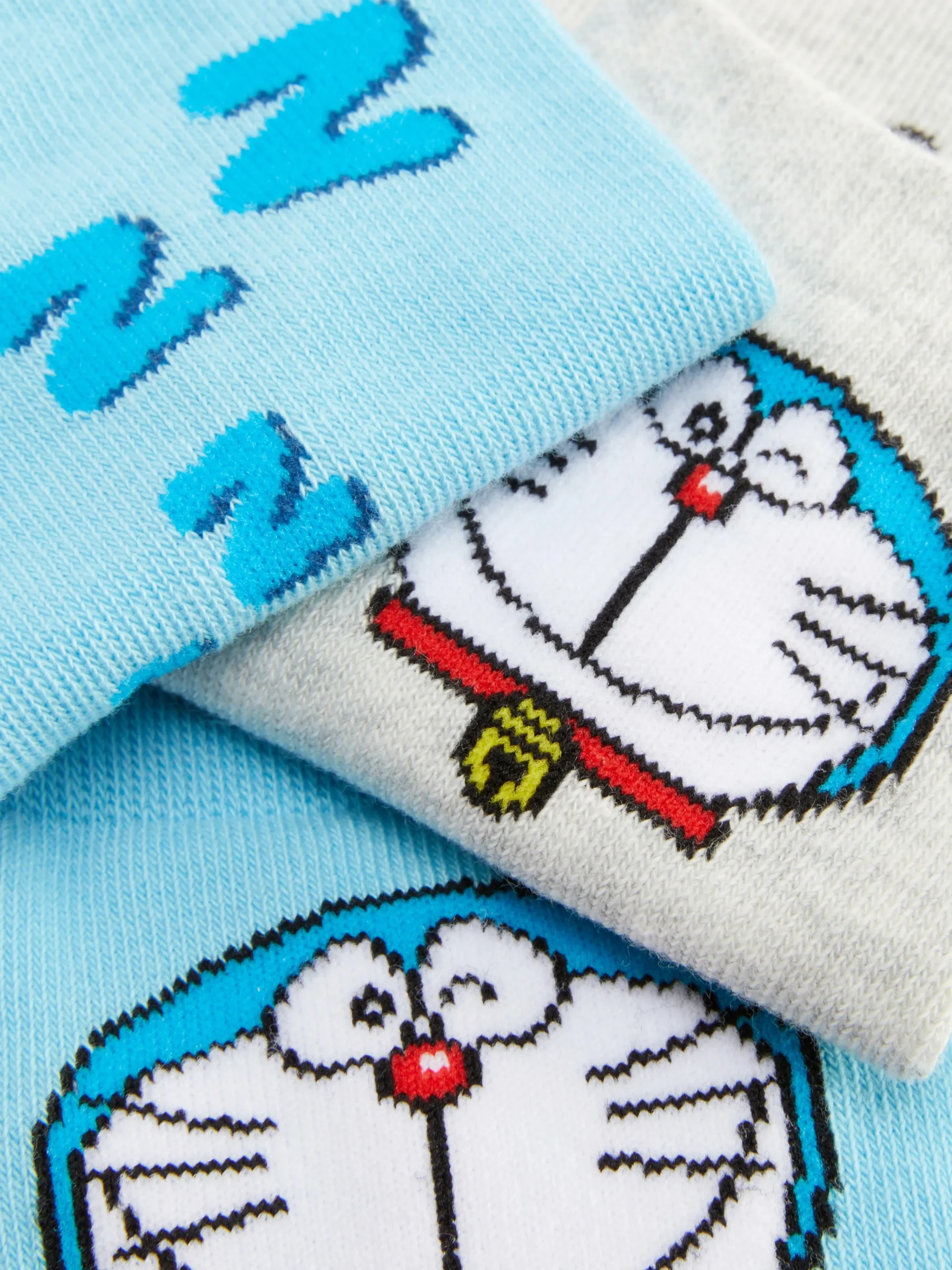 Femme Primark Chaussettes|Lot De 3 Paires De Chaussettes Pour Baskets Doraemon