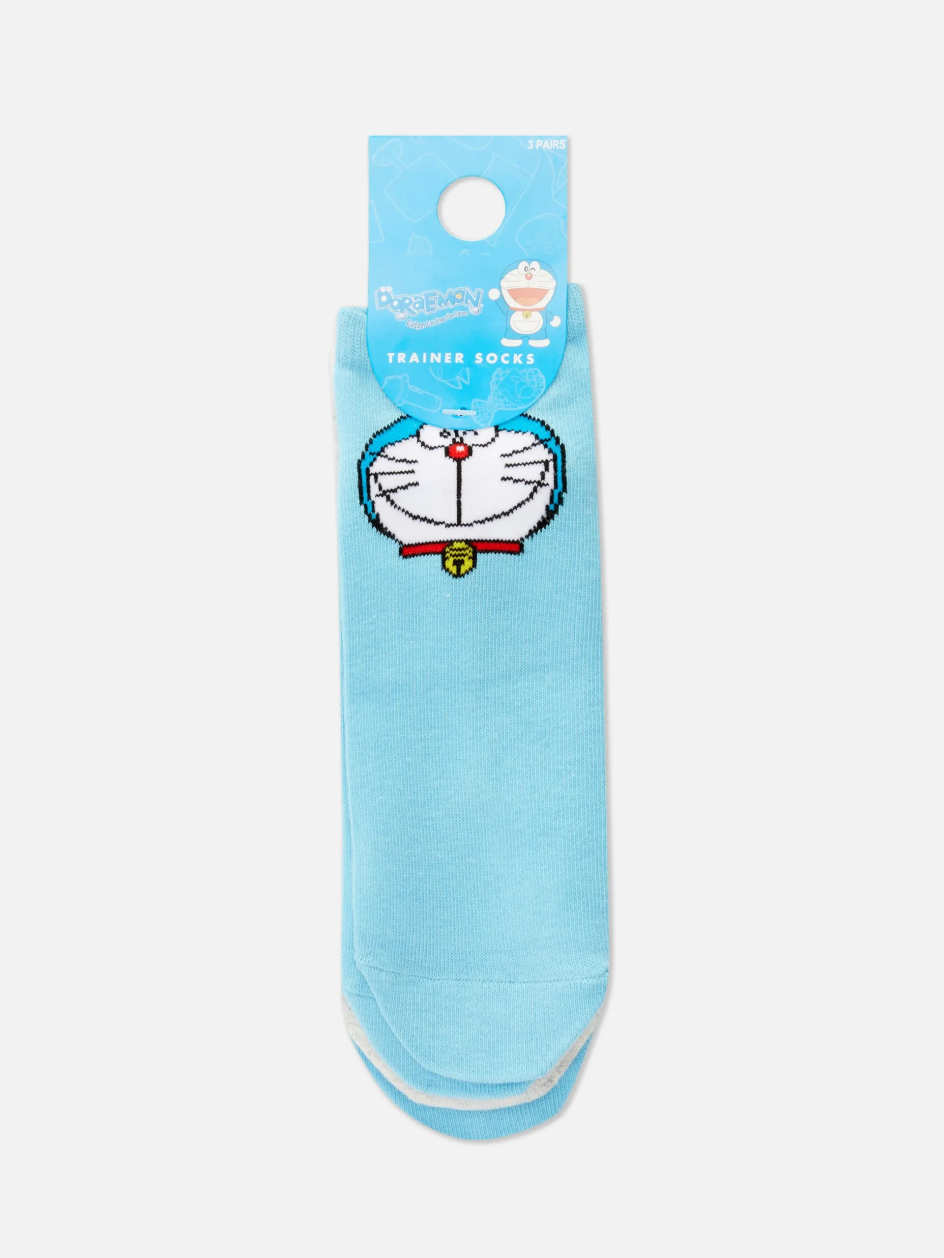 Femme Primark Chaussettes|Lot De 3 Paires De Chaussettes Pour Baskets Doraemon