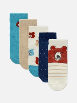 Primark Chaussettes Et Collants|Lot De 5 Paires De Chaussettes Ours