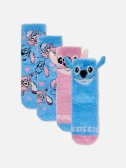 Enfant Primark Chaussettes Et Collants|Lot De 2 Paires De Chaussettes Chaudes Disney Lilo & Stitch Angel