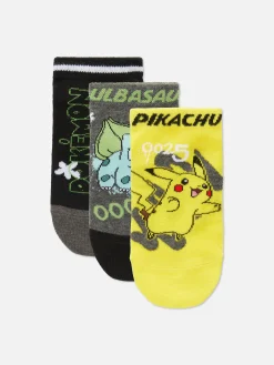 Enfant Primark Chaussettes|Lot De 3 Paires De Chaussettes Pour Baskets Pokémon