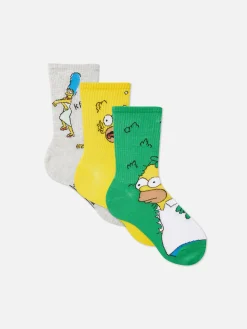 Homme Primark Chaussettes|Lot De 3 Paires De Chaussettes Les Simpson