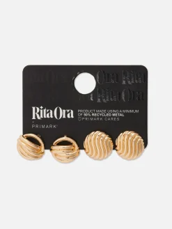 Femme Primark Bijoux|Lot De 2 Paires De Clous D'oreilles épais Rita Ora