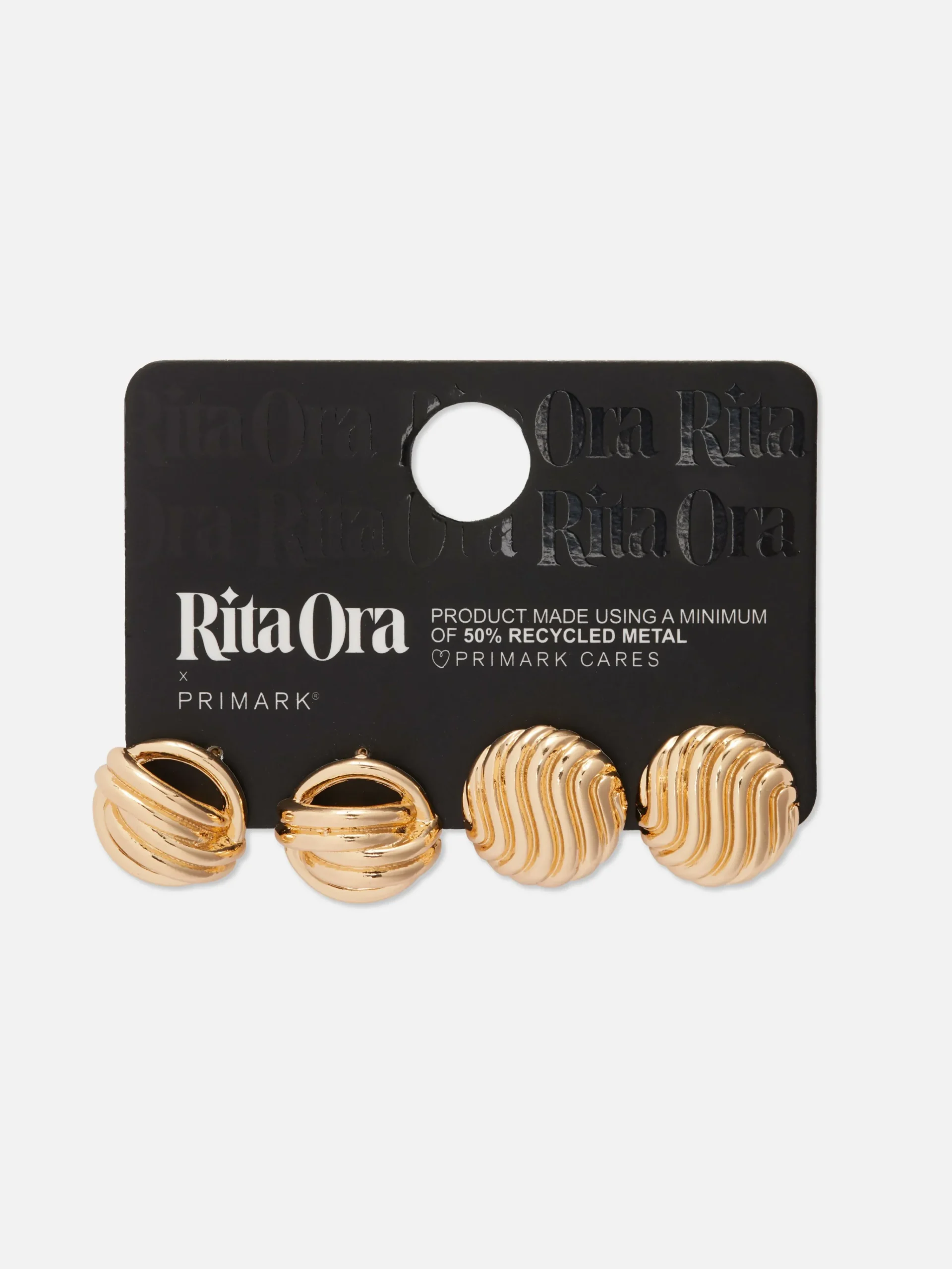 Femme Primark Bijoux|Lot De 2 Paires De Clous D'oreilles épais Rita Ora