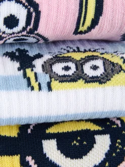 Femme Primark Chaussettes|Lot De 3 Paires De Socquettes Les Minions