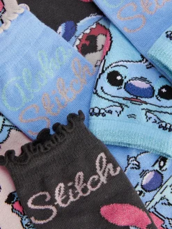 Enfant Primark Chaussettes Et Collants|Lot De 4 Paires De Socquettes Disney Stitch