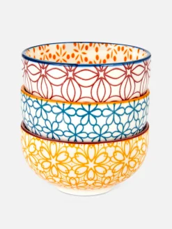 Primark Assiettes, Bols Et Plats|Art De La Table|Lot De 3 Petits Bols à Motif Mosaïque
