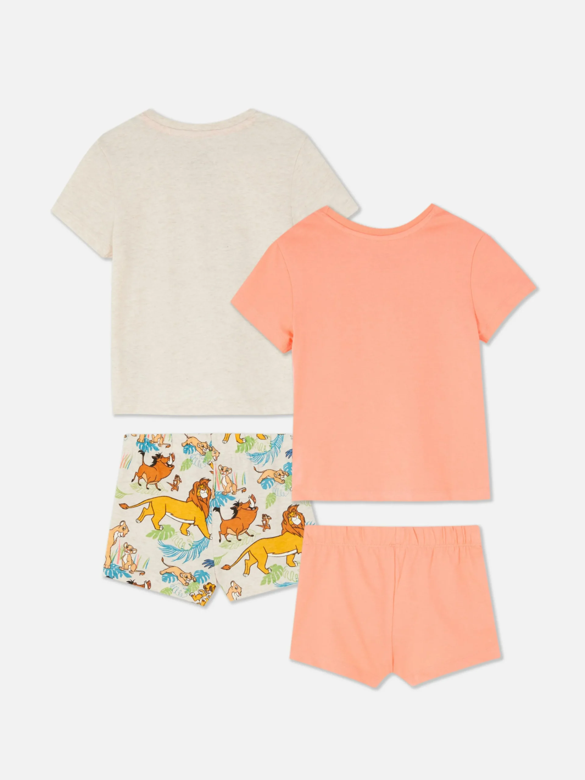 Enfant Primark Pyjamas Et Vêtements De Nuit|Lot De 2 Pyjamas à Manches Courtes Disney Le Roi Lion 30e Anniversaire
