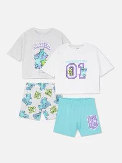 Enfant Primark Pyjamas Et Vêtements De Nuit|Lot De 2 Pyjamas Courts Disney Monsters, Inc.