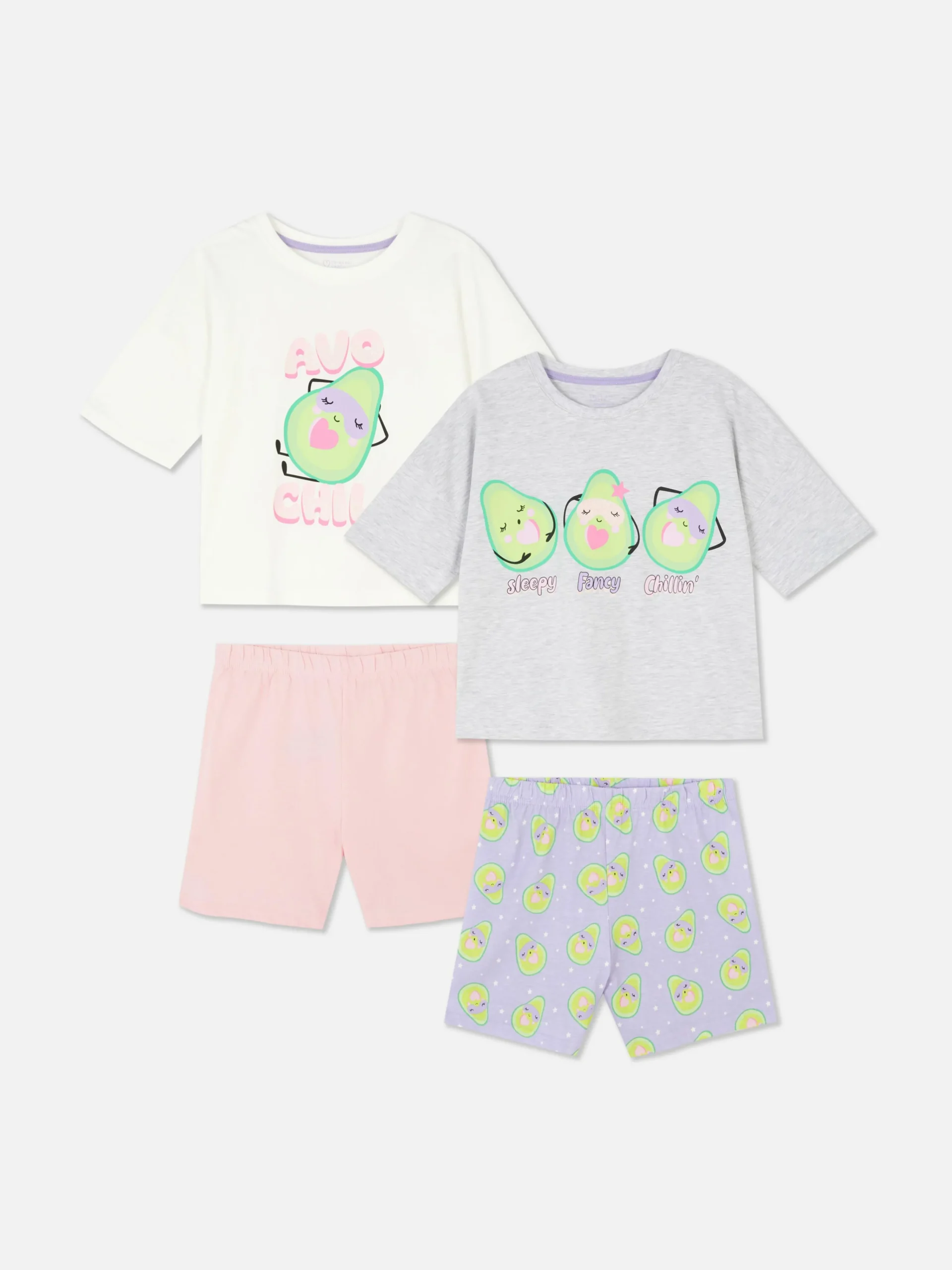 Enfant Primark Pyjamas Et Vêtements De Nuit|Lot De 2 Pyjamas Graphiques à Motif Avocat