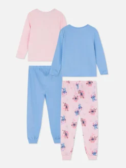 Enfant Primark Pyjamas Et Vêtements De Nuit|Lot De 2 Pyjamas Longs Disney Stitch & Angel