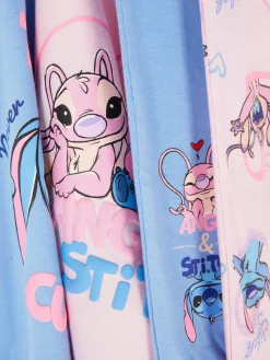 Enfant Primark Pyjamas Et Vêtements De Nuit|Lot De 2 Pyjamas Longs Disney Stitch & Angel