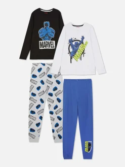Enfant Primark Pyjamas Et Vêtements De Nuit|Lot De 2 Pyjamas Longs Marvel Black Panther