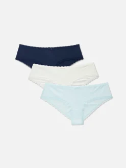 Femme Primark Culotte|Lot De 3 Shortys Bordés De Dentelle