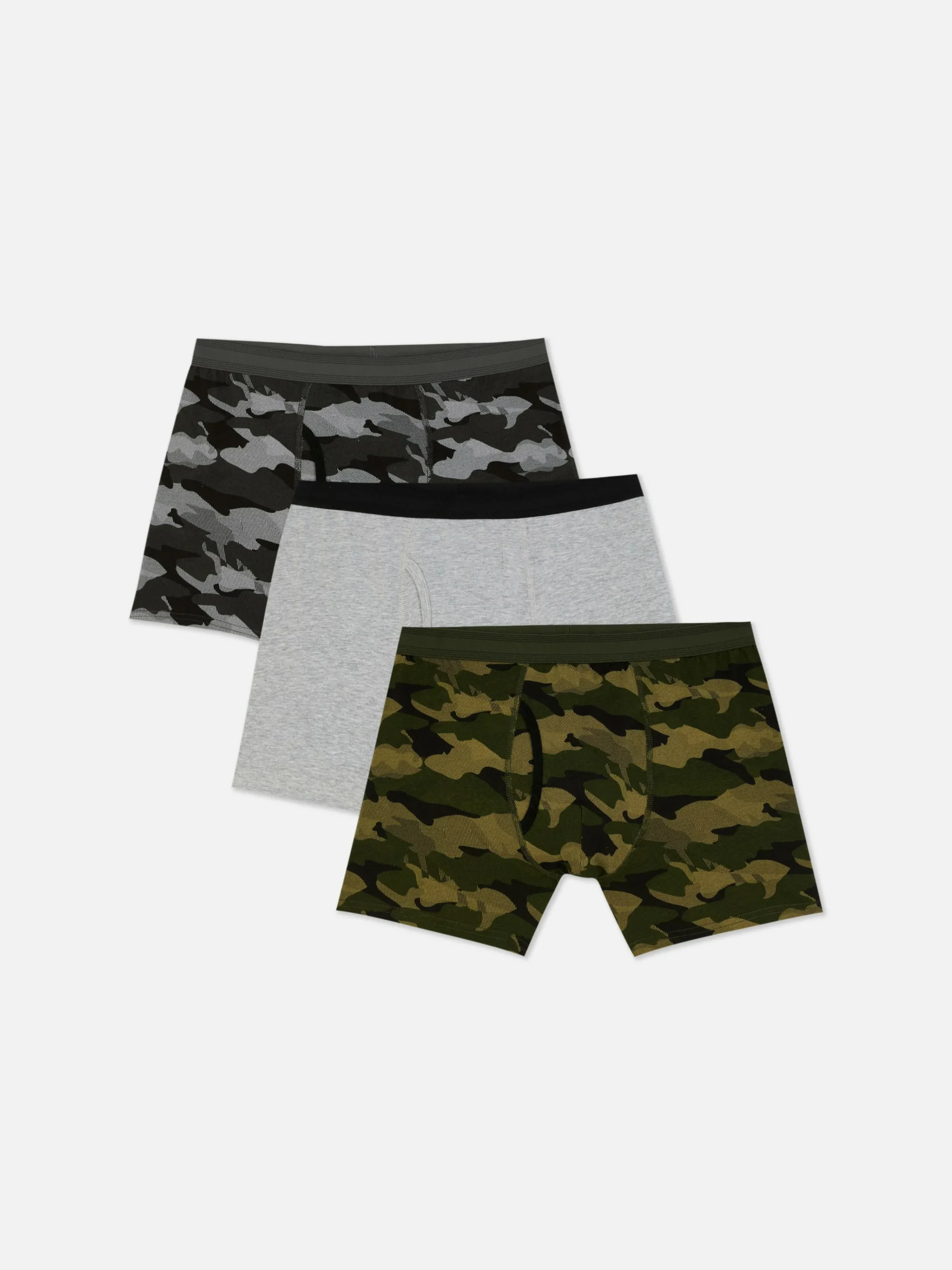 Homme Primark Sous-Vêtements|Lot De 3 Shortys Camouflage En Coton Majoritaire