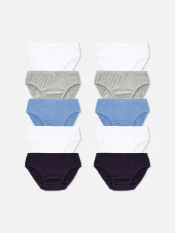 Enfant Primark Sous-Vêtement|Lot De 10 Slips Essentiels