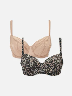 Femme Primark Soutiens-Gorge|Lot De 2 Soutiens-gorge Non Rembourrés, Bonnets D à G
