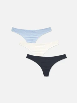 Femme Primark Culotte|Lot De 3 Strings En Dentelle