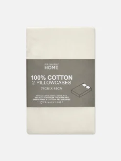 Primark Draps Et Taies D'Oreillers|Lot De 2 Taies D'oreiller En Satin