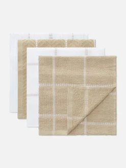 Primark Art De La Table|Lot De 4 Torchons En Coton éponge