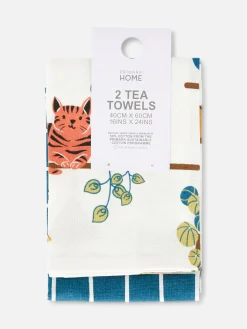 Primark Art De La Table|Lot De 2 Torchons Imprimés