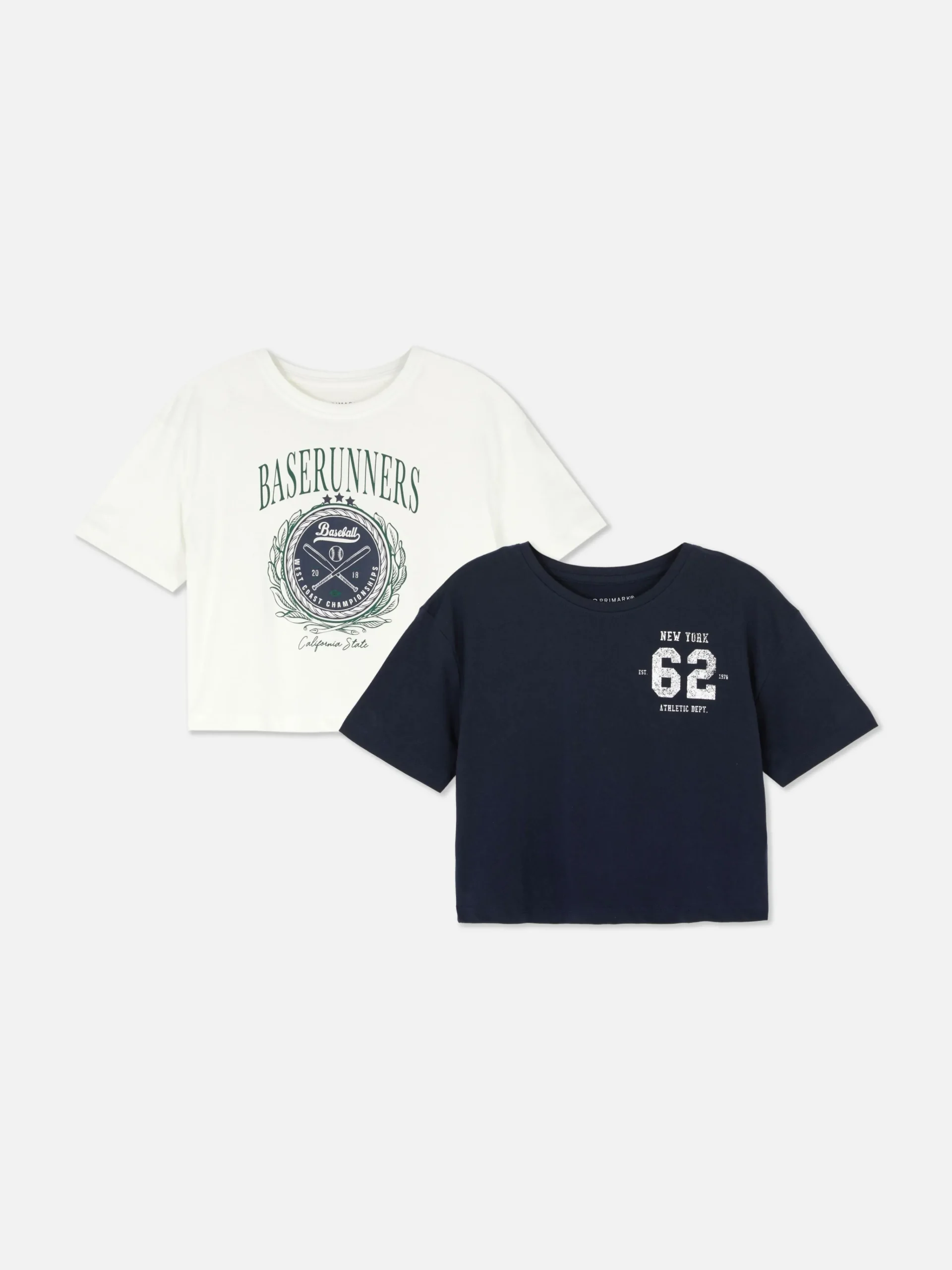 Enfant Primark Hauts Et T-Shirts|Lot De 2 T-shirts Courts