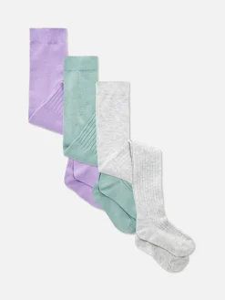 Enfant Primark Chaussettes Et Collants|Lot De 3 collants Côtelés Variés