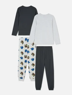 Enfant Primark Pyjamas Et Vêtements De Nuit|Lot De 2 pyjamas Sonic Le Hérisson Et Shadow