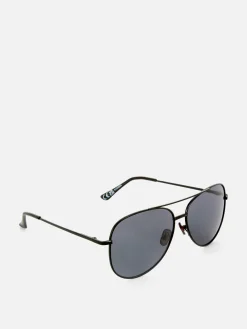 Homme Primark Lunettes De Soleil|Lunettes De Soleil Teintées à Monture Métallique