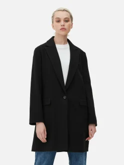 Femme Primark Manteaux Et Vestes|Manteau à Boutonnage Simple Classique