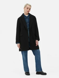Femme Primark Manteaux Et Vestes|Manteau à Boutonnage Simple Classique