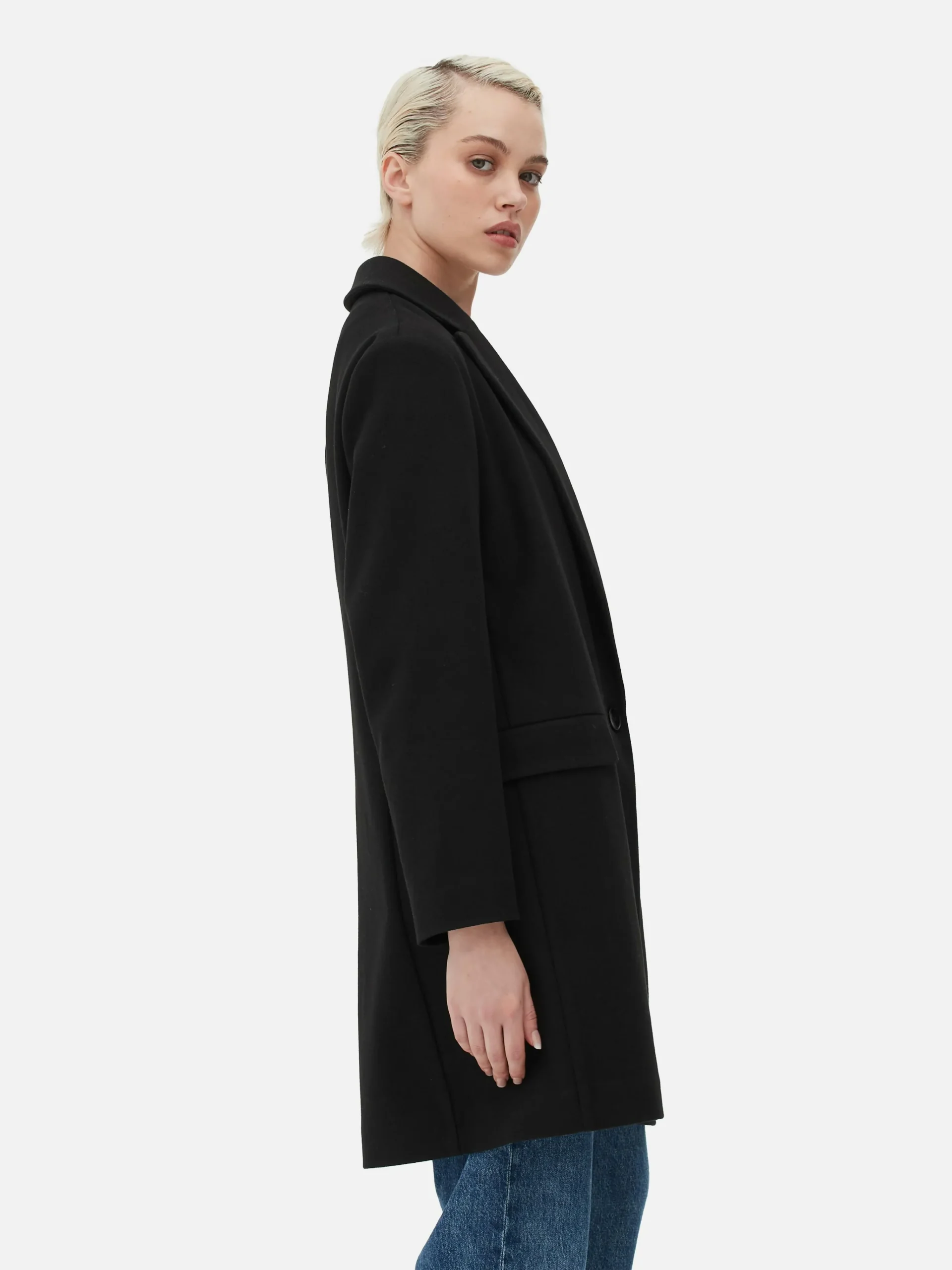 Femme Primark Manteaux Et Vestes|Manteau à Boutonnage Simple Classique