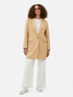 Femme Primark Manteaux Et Vestes|Manteau à Boutonnage Simple Classique
