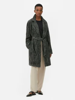 Femme Primark Manteaux Et Vestes|Manteau à Chevrons Avec Ceinture