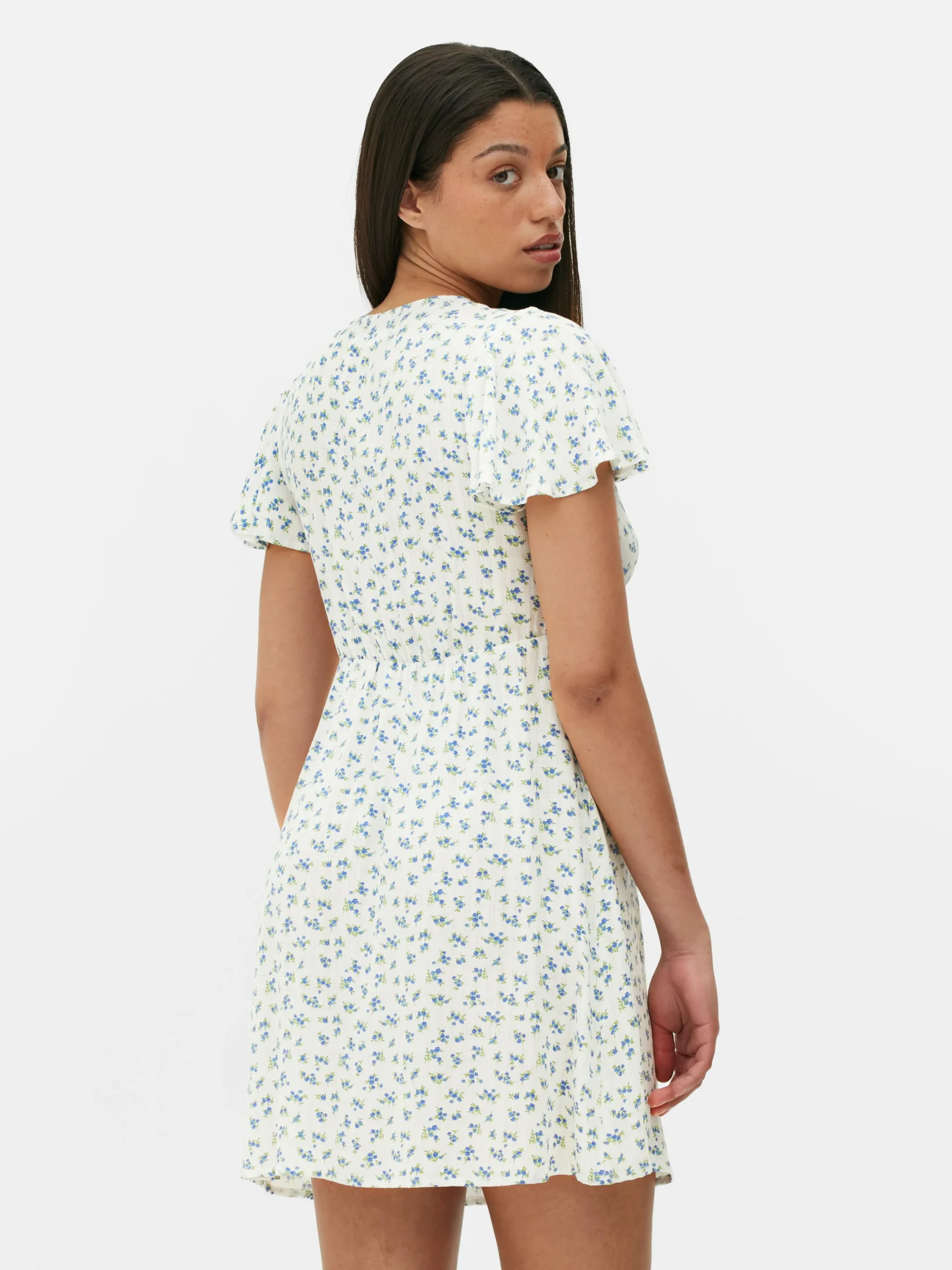 Femme Primark Robes|Mini Robe à Manches Courtes