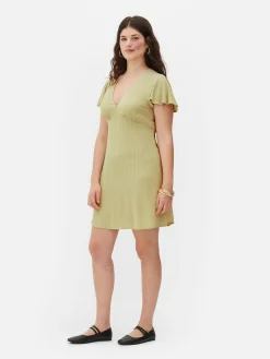 Femme Primark Robes|Mini Robe à Manches Courtes