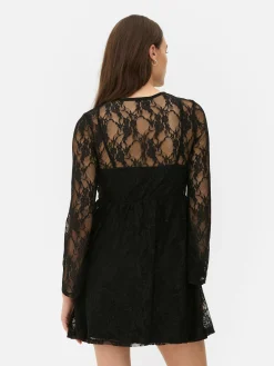 Femme Primark Tout Halloween|Robes|Mini Robe En Dentelle Beetlejuice X Colleen Atwood