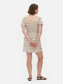 Femme Primark Robes|Mini Robe Froncée En Plissé